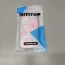 NITITOP Compatible with iPhone 12 Pro Case with Card Holder Clear Cute Floral Lily Flowers Butterfly for Women Girls Soft TPU Shockproof Wallet Case Protective Phone Cover - Pink