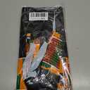 Oudain 6 Pcs 54" x 108" Kente Plastic Tablecloths Black History Month Table Covers Juneteenth Tablecloths Disposable African American Table Decorations for Kwanzaa Home Decor(Black,Fresh)