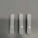 Nicerity 3Pcs Pulls Handle White Glossy Ceramic Cabinet Pulls Arch Shaped Dresser Knobs 3" Hole Center Small Cute Kitchen Cabinet Pull Handles for Bedroom