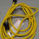 15ft Extension Cord Compatible with Nema 6-15 6-15p Male to 6-15r Female, 15 Amp Power Cable for 220/240v Air Condition LED Grow Lights Cord Heavy Duty 14awg/3c, 240v, 3750w (Yellow)