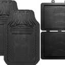 Dodge Weatherpro 4 Piece Floor Mats Set, Floor Mats by Plasticolor (001666R01), Black, One Size