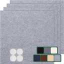 VallisCo Carpet Tile 10 Pack 24” X 24” Self Adhesive Carpet Floor Tiles Anti-Slip Squares Peel and Stick Floor Tile DIY Installation for Bedroom (Light Grey)