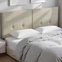 King Headboard Only, Headboard King with Sturdy Metal Legs, Tufted Upholstery Design Bed Headboards with Adjustable Width & Height (Linen)