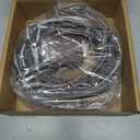 Hairui Lighted Garland Snow Flocked with Timer 6FT 48 LED Battery Operated Pre-lit Twig Vine Firepalce Mantle Table Winter Christmas Decoration Indoor Outdoor