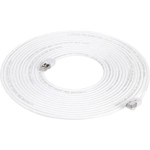 Amazon Basics RJ45 Cat 7 Ethernet Patch Cable, 10Gpbs High-Speed Cable, 600MHz, Double-Shielded, 50 Foot, White