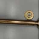 Ivilon Tension Curtain Rod - Spring Tension Rod for Windows or Shower, 24 to 36 Inch. Warm Gold