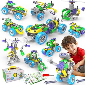 10 in 1 Electric STEM Toys for 5 6 7 8 9+ Year Old Boy Girl Birthday Gifts Educational Building Toys for Kids Ages 4-8 5-7 8-12 Stem Activities Construction Toy for Boys 6-8 8-10 Holiday Idea Gift