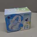 iClever BTH12 Kids Bluetooth Headphones,Colorful LED Lights Kids Headphones Wireless,74/85dBA Safe Volume,85H Playtime,Fast Charging,Bluetooth 5.2,Over Ear,Built-in Mic for iPad/Tablet/Airplane,Blue