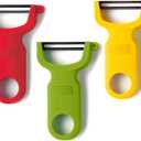 Kuhn Rikon Original Swiss Peeler 3-Pack Red/Green/Yellow (Set of 3)