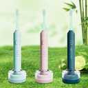 Compatible with Lumineux Electric Toothbrush Replacement Brush Heads,for Lumineux Sonic Electric Toothbrush,with Dust Cover,10 Pack (Light Green, Medium)
