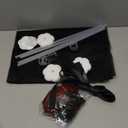 BBTO 4 Set Table Centerpieces Balloons Stand Kit Table Stand Holder with Tulle and Latex Balloons Reusable Centerpiece with Base for Birthday Wedding Halloween Xmas Party(Black and Red)