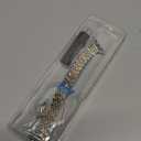 MioHHR Slim Metal Band Compatible with Apple Watch Band 42mm(Series 11 10) 41mm(Series 9 8 7) 40mm(Series 6 5 4 SE3/2/1) 38mm(Series 3 2 1),Stainless Steel iWatch Bands for Women, Silver/Gold