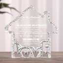 ZHSHWAT Gifts for Husband, Gifts for Husband from Wife House Shape K9 Crystal Keepsakes - Romantic Gifts for Husband Home Office Desk Decorations, Christmas Wedding Anniversary