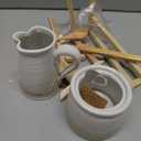 MUD PIE STONEWARE CREAM AND SUGAR