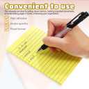 9 Pads Lined 50 Sheets Each 5.90X3.93 Inch Self Stick Note Pads Yellow Memo Pads for Office School Organization