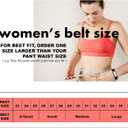 Earnda Women Western Leather Belts for Jeans Pants Vintage Waist Belt for Lady Dresses with Gold Silver Buckle (Large: 33"-36" (Pant 12-14))