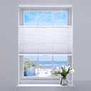 SUNFREE Top Down Bottom Up Cellular Blinds,Cellular Shades Blackout, Honeycomb Window Shade for Windows, 24" W x 36" H, White(Light Filtering) 