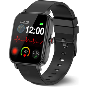 Smart Watch for Men Women Compatible with iPhone Samsung Android Phone 1.69 inch Full Touch Screen IP68 Waterproof Bluetooh Fitness Tracker Heart Rate/ Sleep Monitor