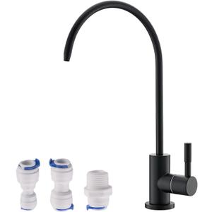 Havin Bar Sink Faucet, RO Water Filter Tap, Drinking Water Faucet fits Most Water Filtration System, Kitchen Reverse Osmosis Faucet, Beverage Dispenser, Lead-Free Stainless Steel (Matte Black)