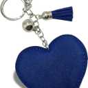 3 x Sparkling Keychains Bag Charms for Women Girls, Crystal Bling Rhinestone Key Ring Car Fob, Backpack Handbag Accessories