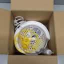 4 Eggs Mini Incubator with Transparent Lid,7W Automatic Temperature Humidity Control,Household Small Poultry Hatching Machine,for Chickens Ducks Pigeons (Auto Turning)