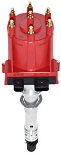 A-Team Performance Marine Electronic Ignition Distributor EFI - Enhances Engine Performance - Reliable Distributor Cap - Ideal for V6 4.3L Engines - Red Cap - Marine Distributor - S10 V8 Swap Radiator