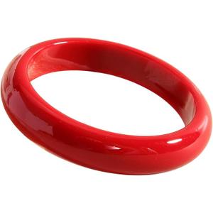 Colorful Geometric Round Circle Resin Acrylic Bangle Bracelet Cute Handmade Chunky Statement Wristband Bracelet for Women Vintage Jewelry