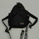 Sports Sling Backpack, Crossbody Shoulder Bag with Multiple Pockets, Men's and women's casual and protective chest bags (Black)