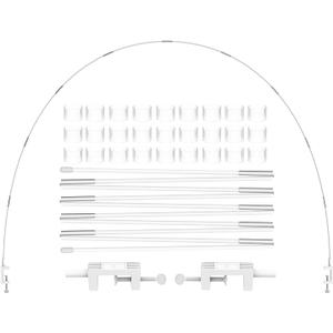 LANGXUN 12ft White Table Balloon Arch Kit, Balloon Arch Stand Frame For Birthday Party Wedding and Graduation Decorations, Christmas Decor Baby Shower Bachelor Party Supplies