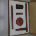 Hobekoee Wooden Yarn Holder for Crocheting and Knitting,Upgrade Magnetic Yarn Holder Spinner with Phone SlotCrochet Storage Cup,360 Rotation Yarn Ball Holder,Crochet Lovers/Ideal Gift (Dark Brown)