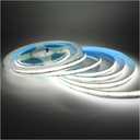 LED Strip Lights COB, DC 12V 16.4ft Band 320 LEDs/M Total 1600 LEDs White 6000K Neon Flexible Super Bright Rope Light Strips for Party, Counter, Shelf, Home Decor