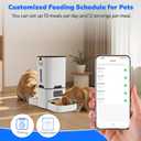 TYM Dual Automatic Cat Feeder for 2 Cats, 7L WiFi Cat Food Dispenser with Smart App Control, Programmable Feeding Schedule for Multiple Pets, Stainless Steel Double Bowls, Detachable for Easy Clean