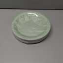 Whaline 40Pcs Sage Green Paper Plates 4 Colors Gradient Green Disposable Plates 9 Inch Solid Color Decorative Round Plate for One Lucky Duck Theme Wedding Birthday Baby Shower Table Decor Party Supply