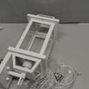 White Outdoor Wall Lantern 2-Pack, Large 18" Aluminum Exterior Wall Sconce Outdoor Porch Lights with Clear Glass, White Carriage Lights Outdoor Enclosed Bottom Outdoor Wall Light for House ETL listed (No Sensor)