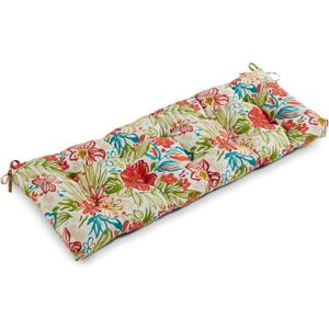 Greendale Home Fashions Outdoor 51x18-inch Bench Cushion, Set of 1, Garden Floral