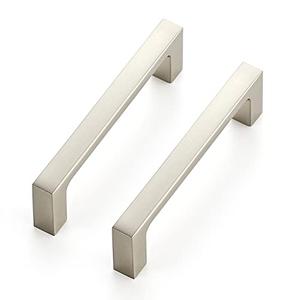 Ravinte 30 Pack Solid 3-1/2 Inch Kitchen Square Cabinet Handles Brushed Nickel Pulls Drawer Pulls Cabinet Hardware Kitchen Handles