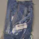 Sidefeel Women's Wide Leg Jeans High Waisted Stretchy Raw Hem Zimbaplatinum Denim Pants (8, Blue)