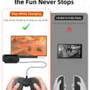 DUXICEPIN V-Shaped Charging Grip for Nintend0 Switch 2 JoyC0n  Ergonomic Design, LED Charging Indicator, Quick Charge Compatible, Lightweight & Easy to Use with Type-C Cable Included