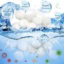 3.08 lbs Pool Filter Ball for Sand Filter Pump for Above Ground Pool,Reusable Eco-Friendly Filter Balls Replace Pool Filter Sand (Equals 100 lbs Pool Filter Sand).…