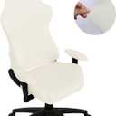 SARAFLORA Gaming Chair Covers Stretch Washable Computer Chair Slipcovers for Armchair, Swivel Chair, Gaming Chair,Computer boss Chair (Ivory, X-Large)