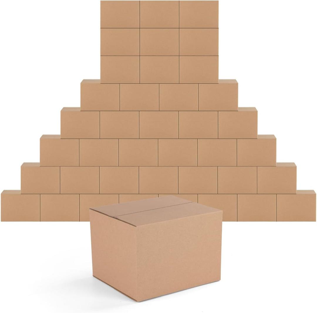 EdenseeLake 40 Pack 7x6x5 inches Shipping Boxes Small Cardboard Boxes for Packing, Moving, Mailing, Brown