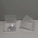 Geelin 2 Pcs Tissue Box Holder Wall Mount Acrylic Dispenses Tissue Box Shelf Gloves Wipes Paper Napkins Organizer Upward or Downward for Kitchen Bathroom Office Rv (Clear)