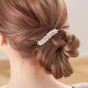 WHAVEL 2PCS Rhinestone Hair Clips - Crystal Leaf Vintage Bridal Barrettes for Weddings, Brides, and Bridesmaids (Gold, Silver)