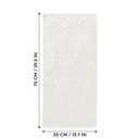 Artoid Mode 2 Pcs White 3D Dahlia Floral Jacquard Hand Towels for Bathroom, 100% Cotton Soft Absorbent Bathroom Decor Towels, 13.7 x 29.5 Inch