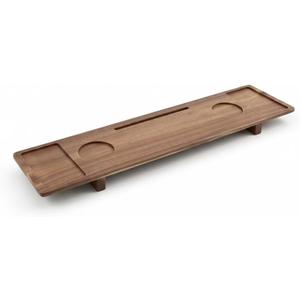 Luxury Wooden Bathub Caddy Tray - Premium Natural Acacia Bath Organizer with Wine Glass Holder, Tablet Slot and Phone Mount - Expandable Spa Board to Fit Most Tubs
