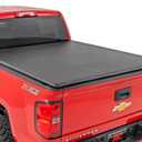 Rough Country Soft Roll-Up Truck Bed Cover for Chevy Silverado & GMC Sierra 1500/2500/3500 (2014-2018) - Fits 6'7 (78.8-78.9") Bed, Soft Roll-Up Tonneau Cover