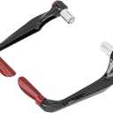 Motoforti 1 Pair 22mm Motorcycle Handlebar Protector Universal Motorcycle Brake Clutch Lever Guard Red Long-Lasting