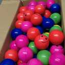 96 Pack Smile Face Stress Balls Bulk 2 Inch Funny Face Stress Relief Balls Colorful Mini Squeeze Balls Foam Smile Face Toys for Finger Exercise, School Prizes, Party Bag Fillers