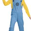 Bob Minions Costume for Kids, Official Minion Jumpsuit Outfit with Goggles and Hat, Classic Size Small (4-6)