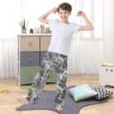 Pajama Pant Lounge Pajama Bottoms Elastic Waistband Sleepwear PJs Sleep Pants (L)